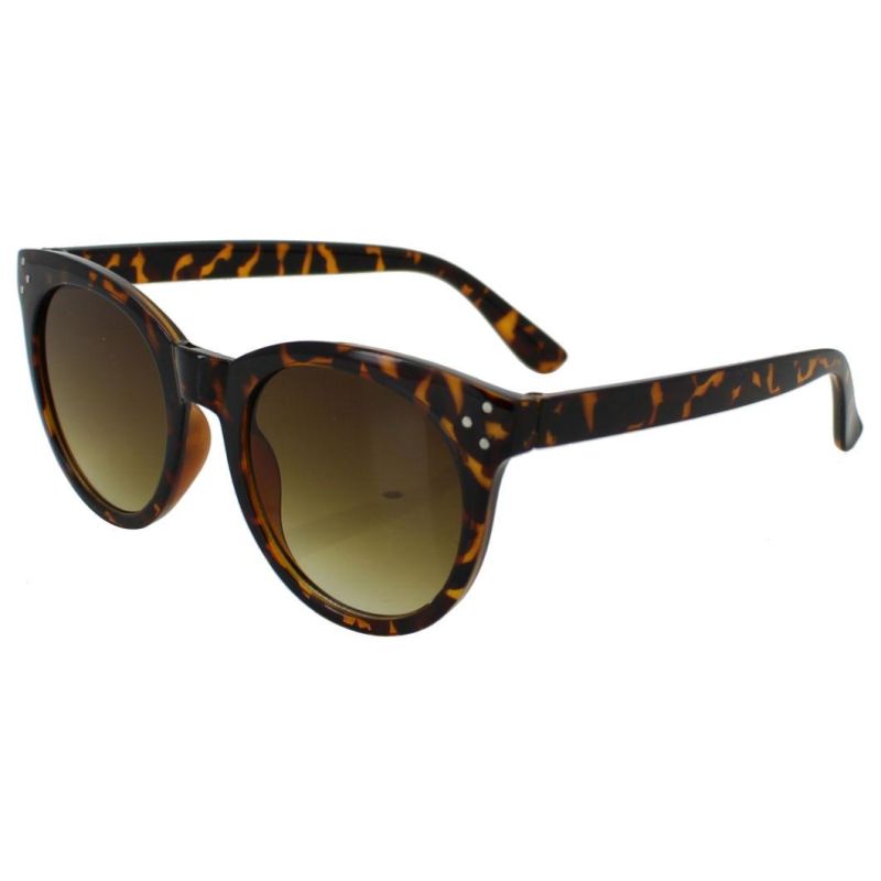 2020 Oversized Cateye Fashion Sunglasses with Silver Rivers