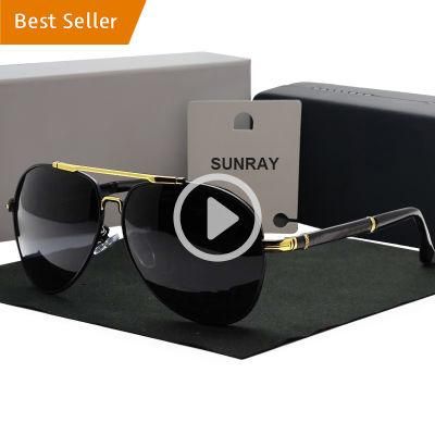 High Quality Wholesale Double Bridge Fashion Brand Men Tac Polarized Pilot Metal Custom Designer Sunglasses