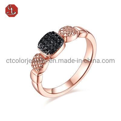 Trending jewelry 2021 new fashion black 4A CZ Ring