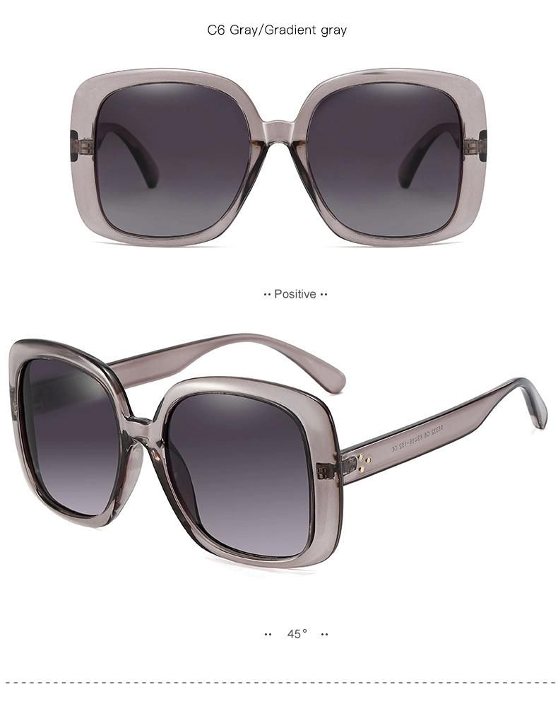 New Style Big Frame Sunglasses Ladies Polarized Sunglasses