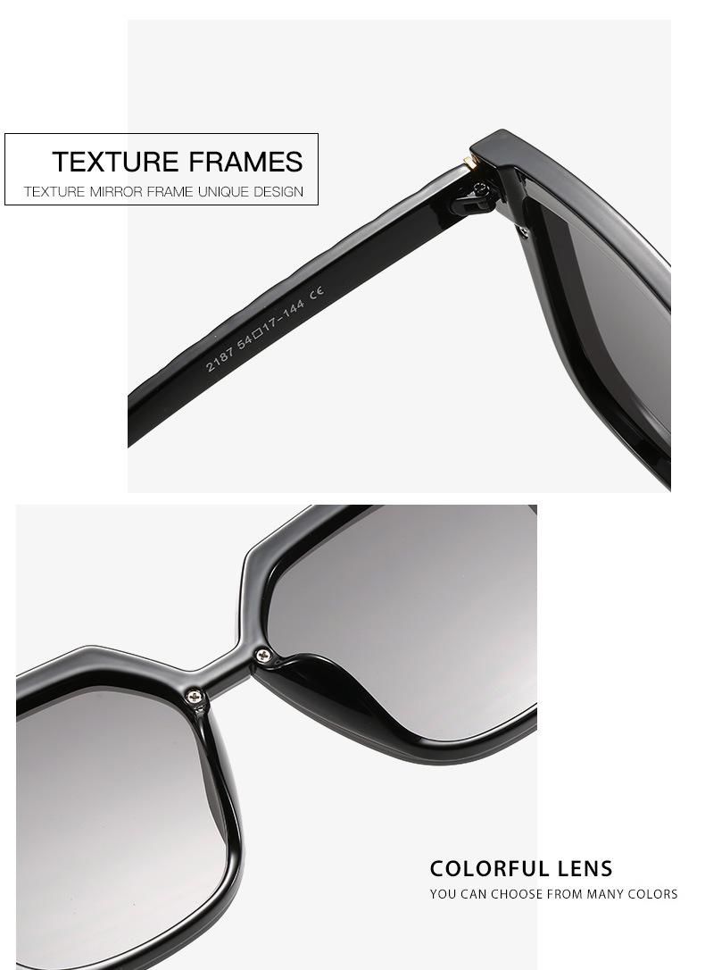 2020 New Fashionable Rectangle Shape Women Sunglasses