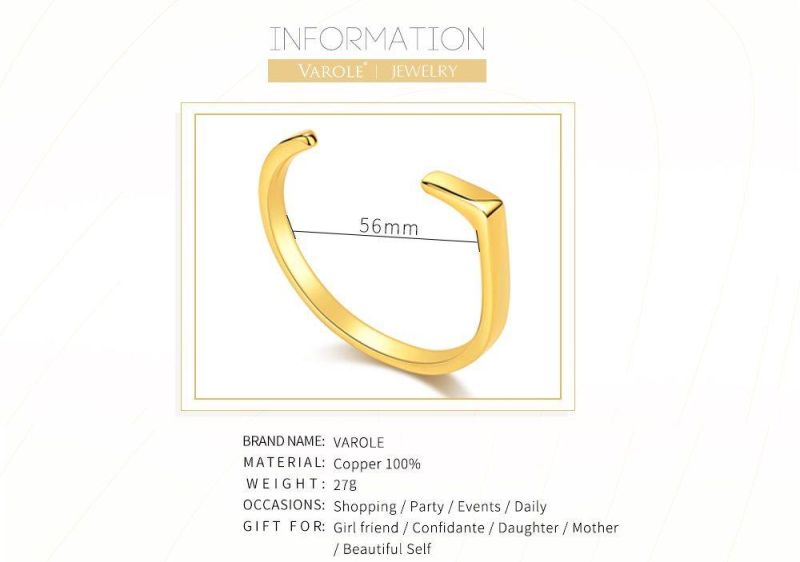 18K Gold Plating Female Opening Bangle