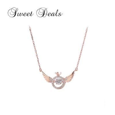 Fashion Angel Smart Necklace Clavicle Chain Beating Heart Necklace