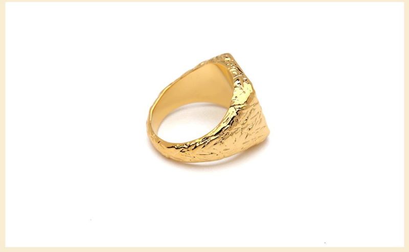 Transshipment Jewelry Stone Texture 3D Effect Simple Men′ S Ring