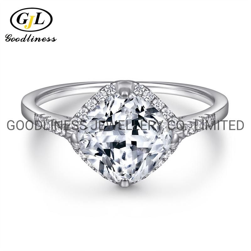 Fashion Jewelry Zircon 925 Sterling Silver Women Diamond Engagement Rings