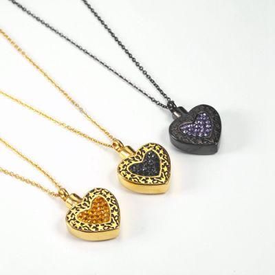 Commemorative Urn Pet Cremation Ashes Perfume Bottle Jewelry Series Moon Star Heart Necklace for Cats Dogs