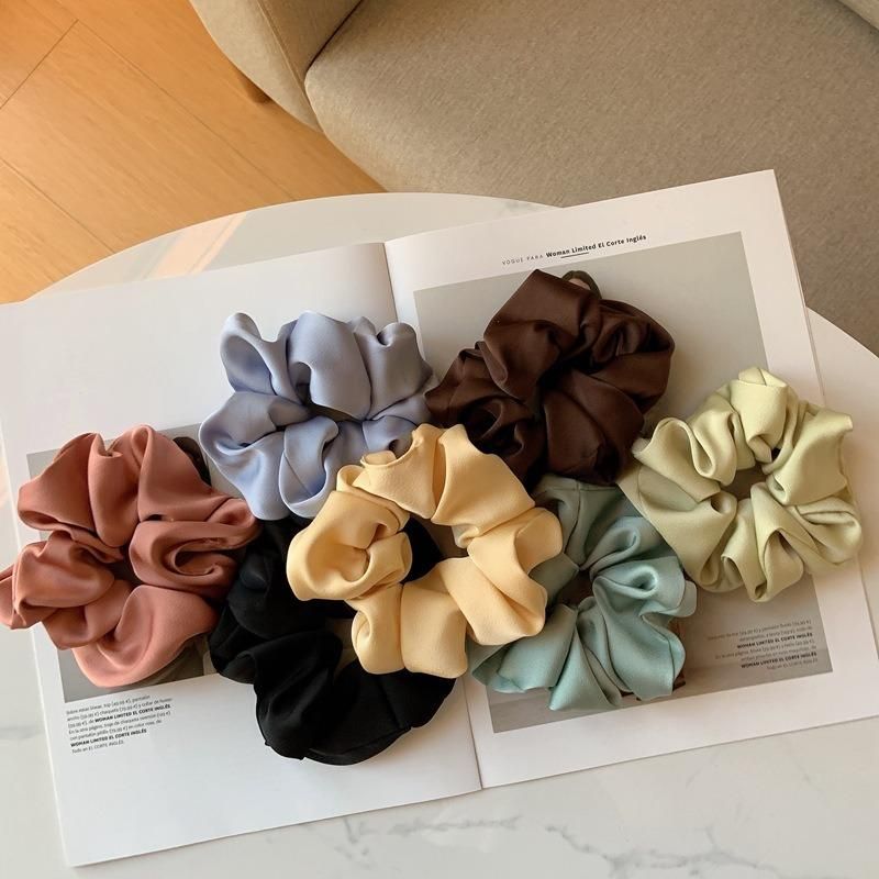 PU Hair Rope Ties Multicolor Leather Material Hair Ties