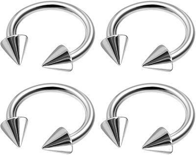 316L Surgical Steel Body Piercing Jewelry Horseshoe Jewelry/Circular Barbell Cones