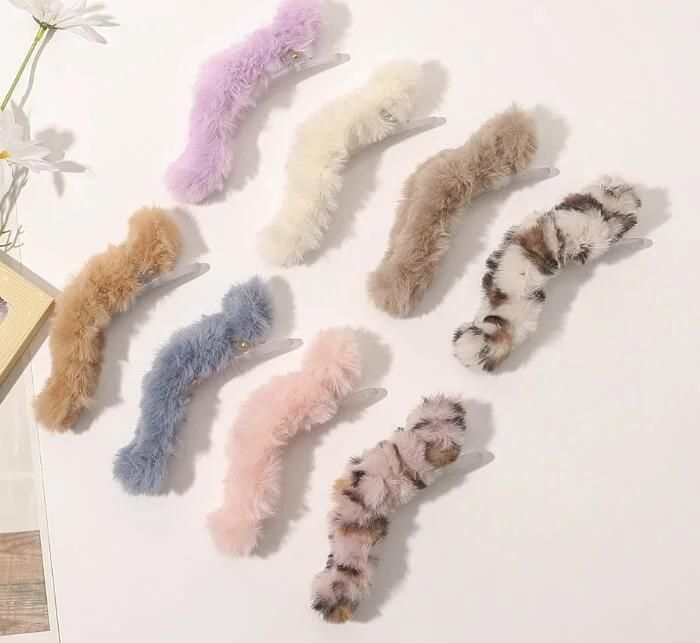 Plush Grab Hair Clip Ins Style Hairpin Autumn and Winter Hot Sell Hair Clip