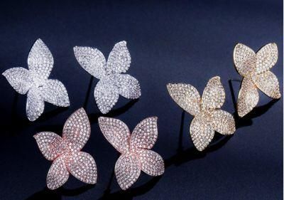 Fashion Luxury CZ Earring Jewelry for Wemen, Fashion Accessories, Fashion Jewelry