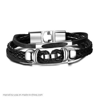 Interlock Fashion Bracelet Leather Men Bracelet