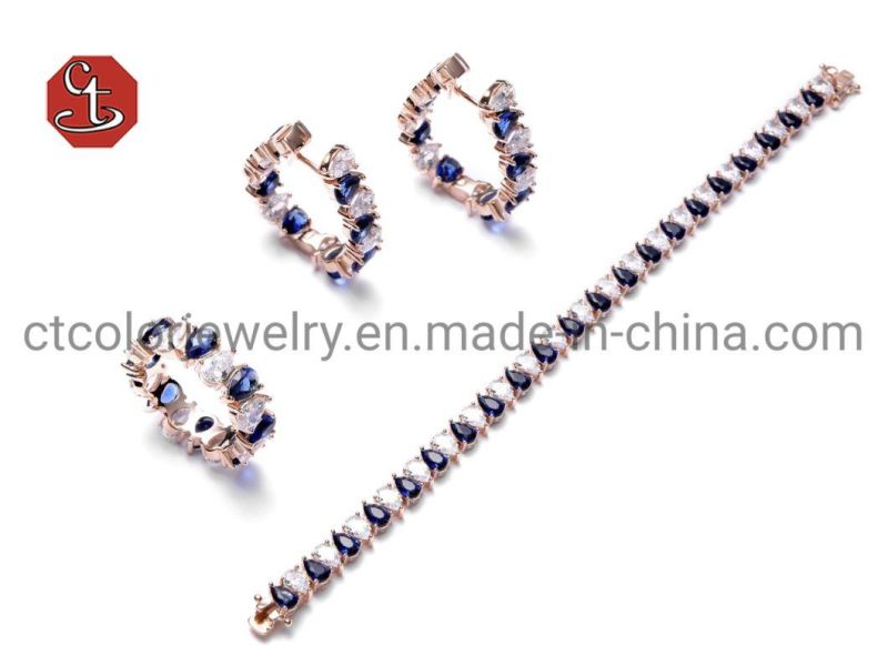 Hot Sale Gem Stone Jewelry Silver or Brass Bracelets for Women Party