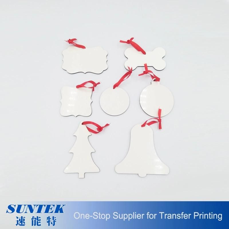 Tree Shape-Both Sides Printable MDF Christmas Ornaments