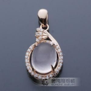 Fashion Pendant Charms with Ross Quartz Stone