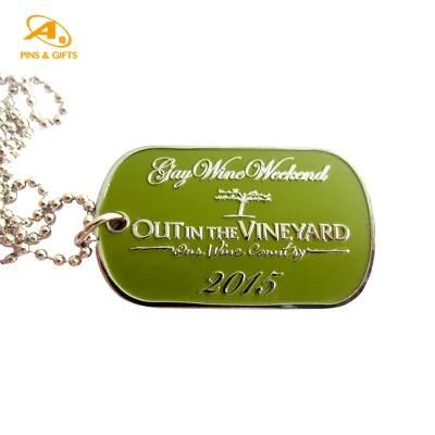 Custom Gold Plated Souvenir Metal Zinc Alloy Metal Xvideo Laser Printer for Printed Bullet Stainless Steel Blank Dog Tag