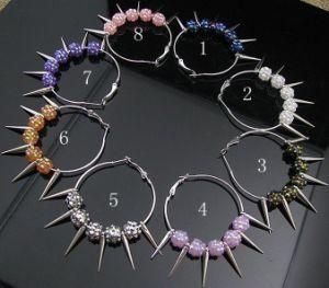 Fashion Earring, Hot Hoop Earring with Beads, Fashion Jewelry (3362)
