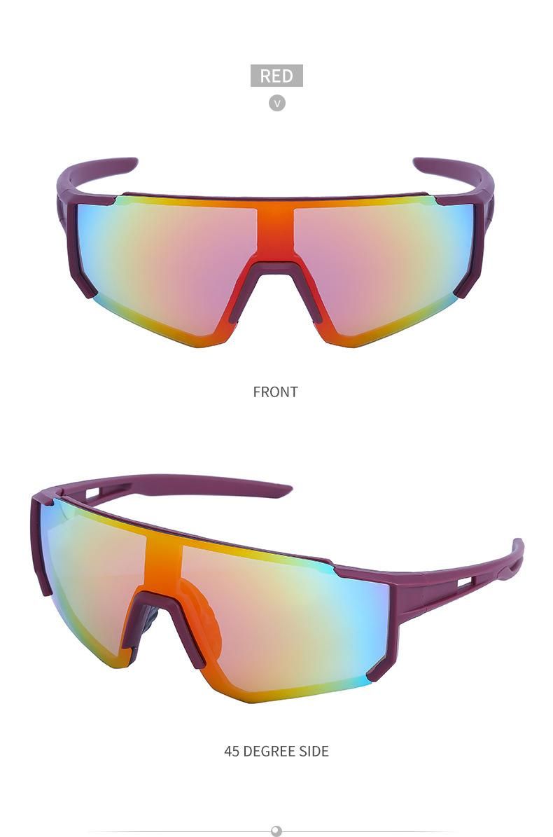 2022 New Style High Quality Men and Women Outdoor Riding Sun Glasses One-Piece Lens UV400 Sports Sunglasses