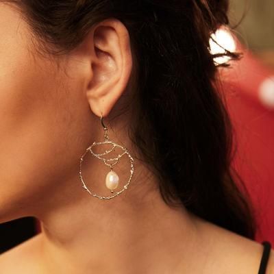Fashion Jewelry Rond Pearl Drop Earring