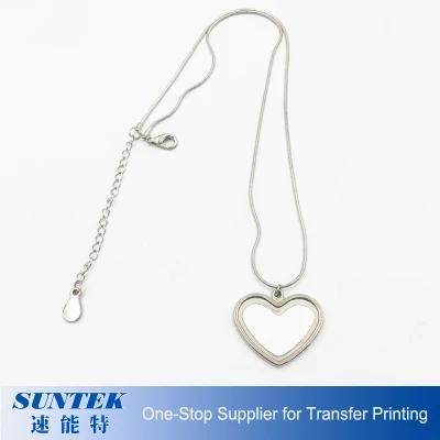 Sublimation Blank Heart Shape Necklace