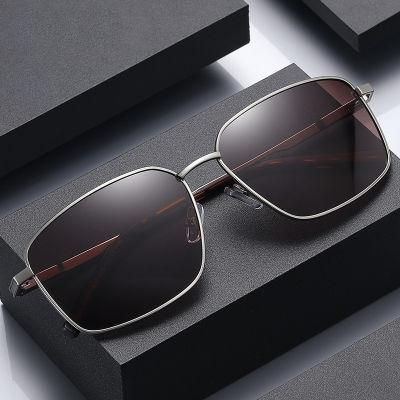New Men&prime;s Metal Frame Polarized Sun Glasses High Quality Drivers&prime;spring Hinge Sunglasses 3372