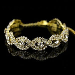 Jewelry Bracelet Stainless Steel Bracelet with Rhinestone