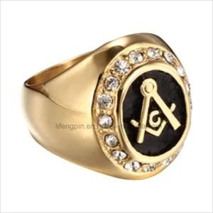 Two Tone Finishing Masonic Jewelry Masonic Ring