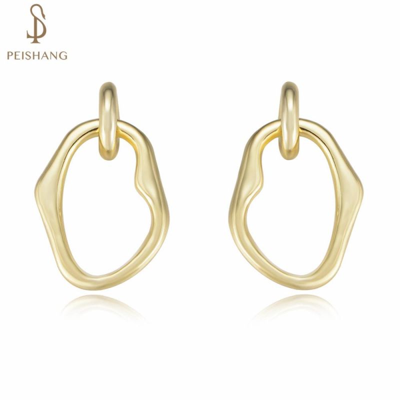Daily Wear 925 Sterling Silver Simple Hoop Charm Stud Earrings