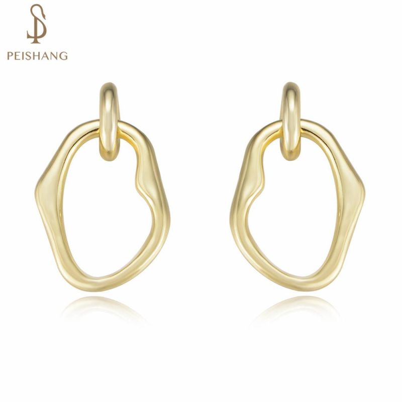 Daily Wear 925 Sterling Silver Simple Hoop Charm Stud Earrings