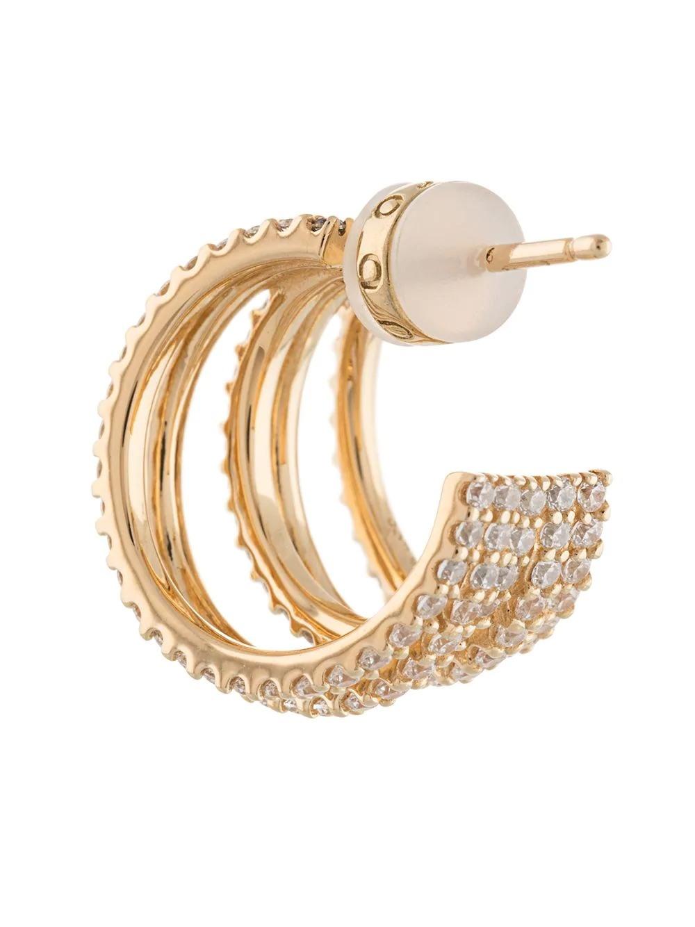 Geometric Multi-Layer Arc Fashion Temperament Earrings Jewelry