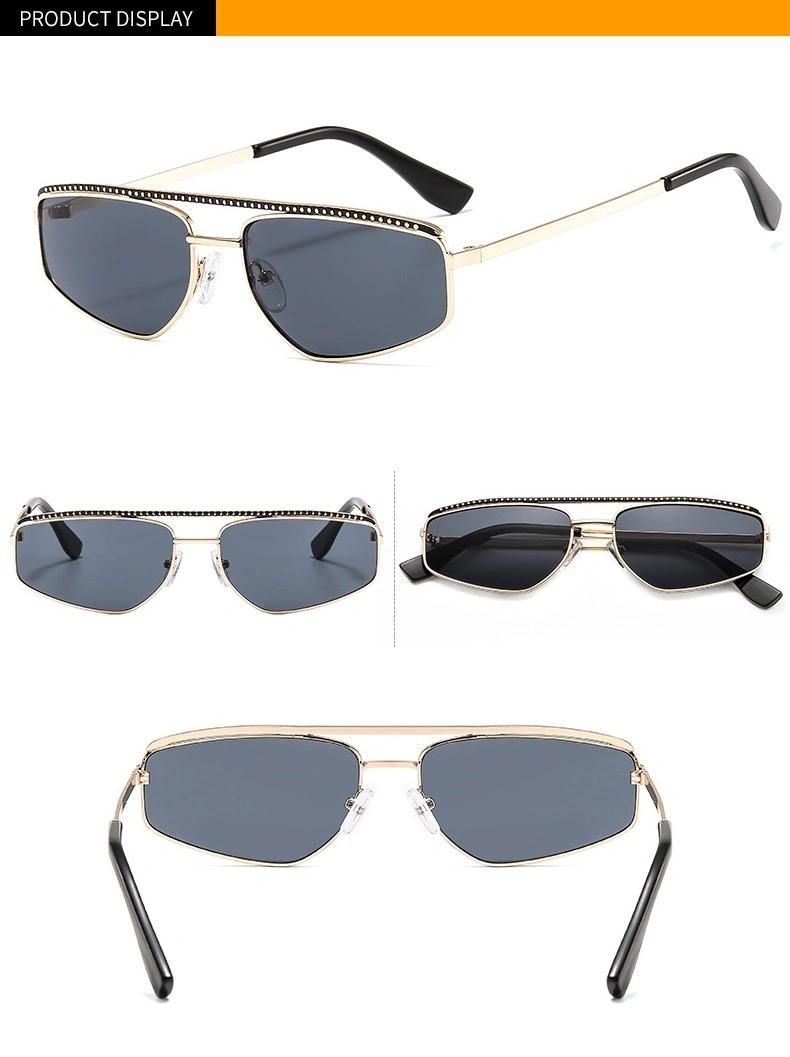 Amazon Reaty Stock High Quality Vintage Metal Punk Sunglasses