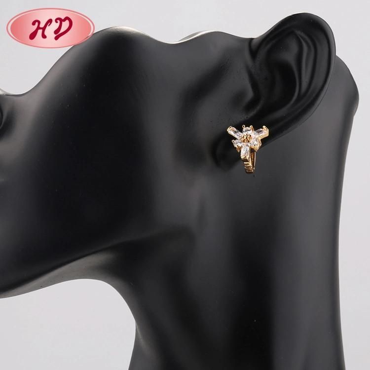 2020 Beautiful Gold Plated Crystal Jewelry Hook Earrings for Women