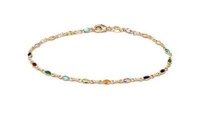 Fashion Initial a Gold Plated Anklet