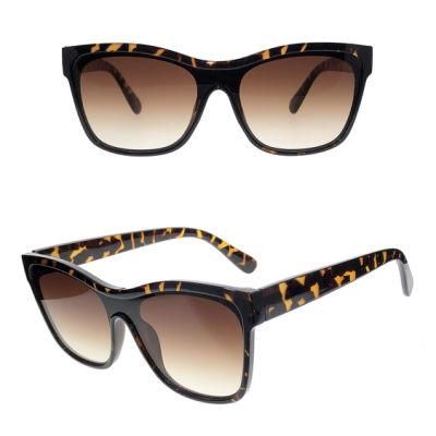 One Lens Stylish Demi Color Fashion Sunglasses