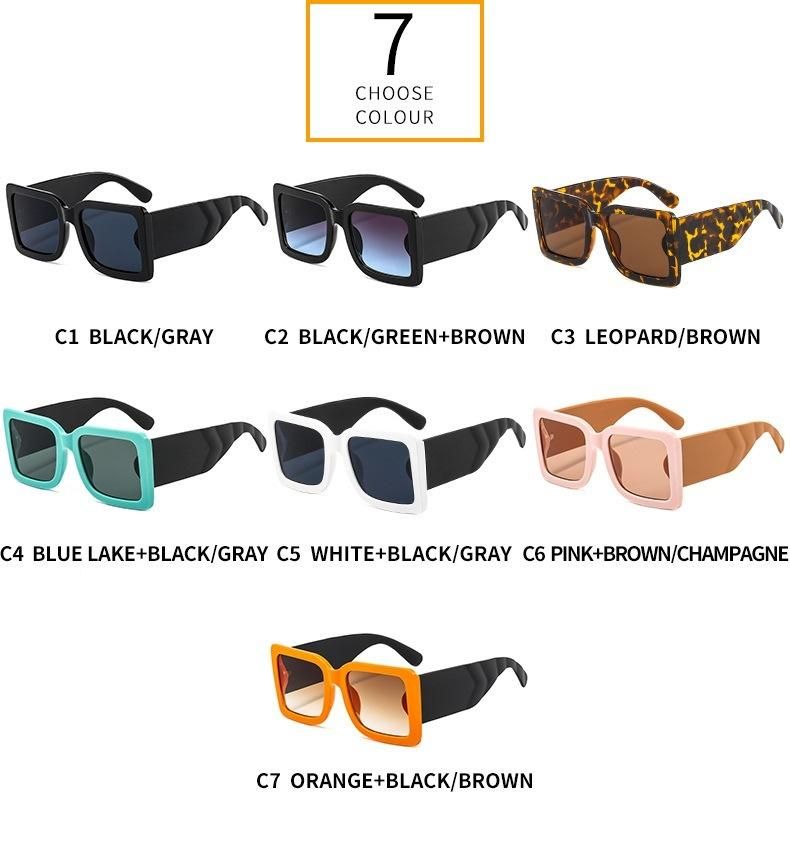 Wholesale Oversized Vintage Sunglasses Large Square Frame Sun Glasses for Men Women