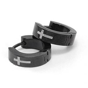Fashion Stainless Steel Cross Earrings (EZ3002)