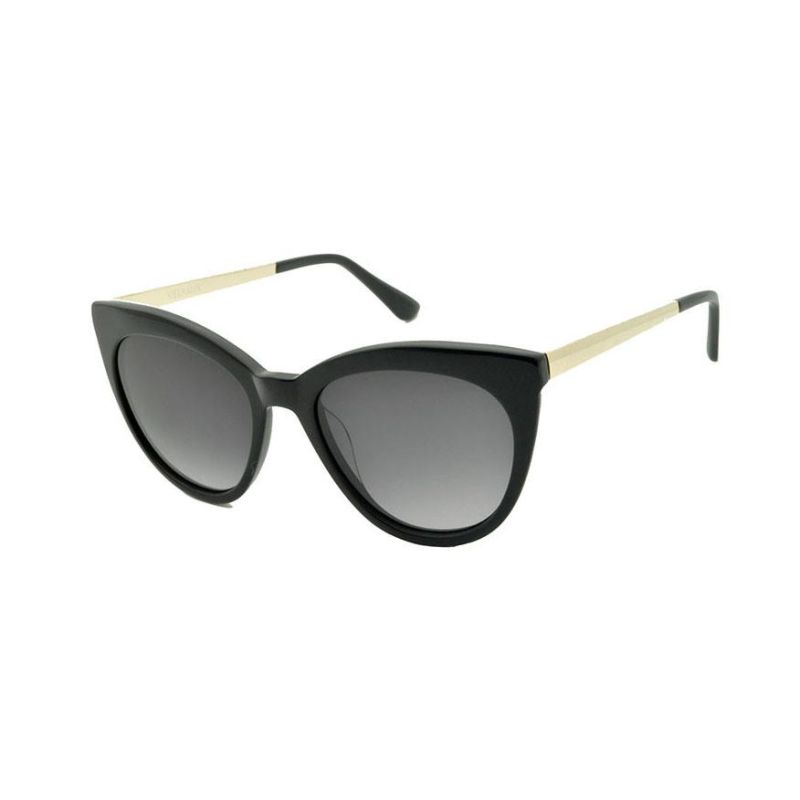 2017 Cateye Shape Metal Temple Fashion Acetate Sunglasses