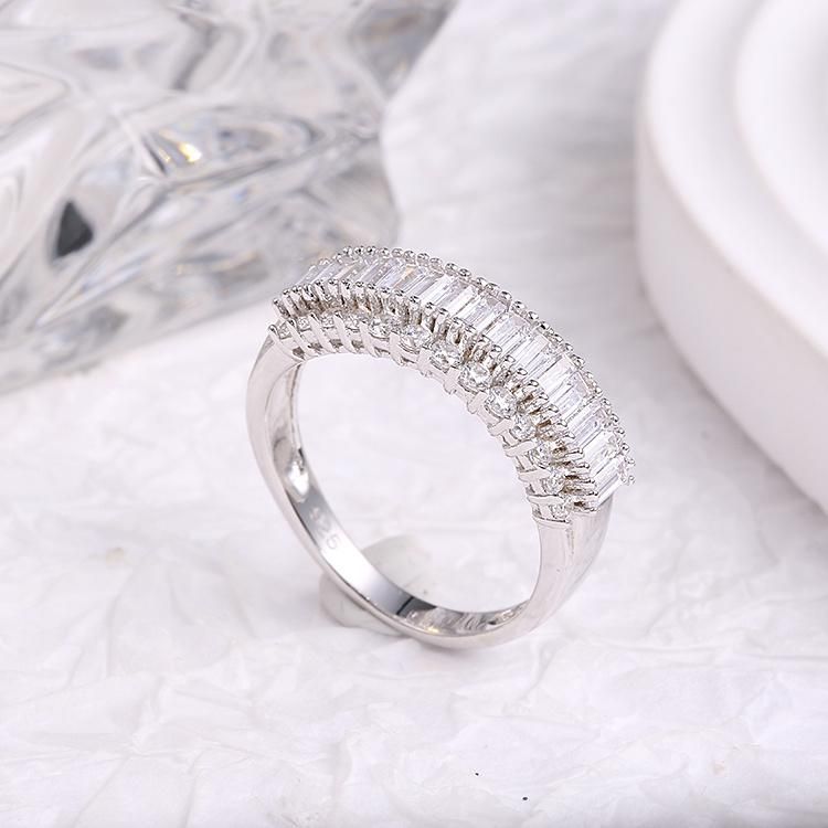 Fashion Accessories Aliexpress 925 Silver Fashion Jewelry Cubic Zirconia Moissanite Jewellery Factory Wholeasle Ring