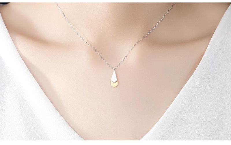 OEM Classic Silver and Golden Collarbone Chain Necklace