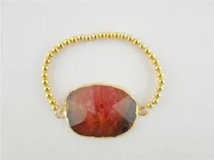 Stone Jewelry, Fashion Alloy Beaded Bracelet Jewelry, New Druzy Bracelet (3534)