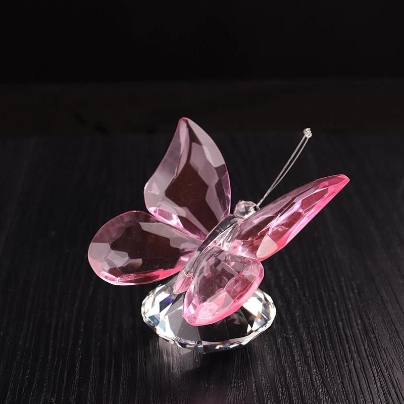 Wholesale Wedding Favor Crystal Butterfly Figurine for Decoration (KS28020)