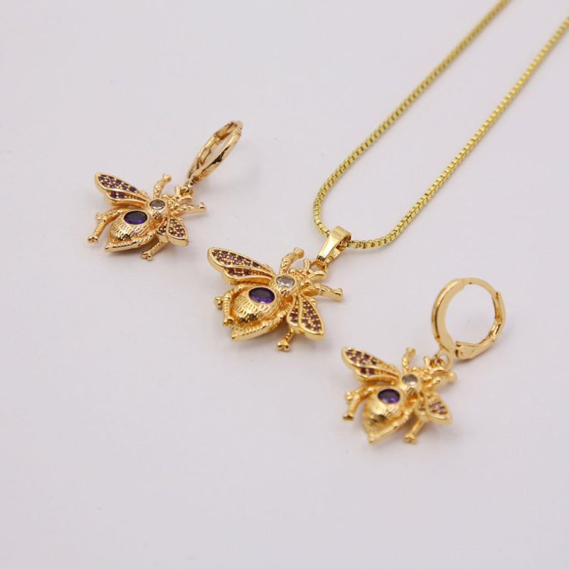 Fashion Costume Jewelry Necklace Gold Plated Necklace Chain Sets