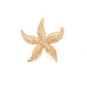 Fashion Women Jewelry Sea Starfish Gold Pin Brooch