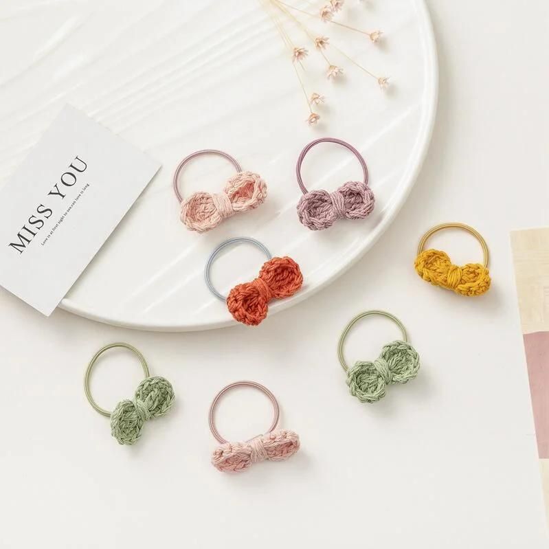 Crochet Bow Hair Clips Customized Color