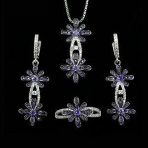 Cool Fashion Lady Luxury Jewelry Set Ring Earring Pendant