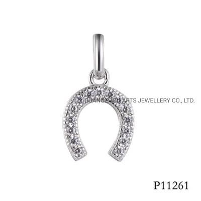 U Shaped Magnet Attractive Silver Pendant