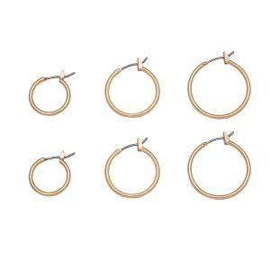 Fashion Imitation Jewelry Accessories Women Thin Hoop Earrings Set