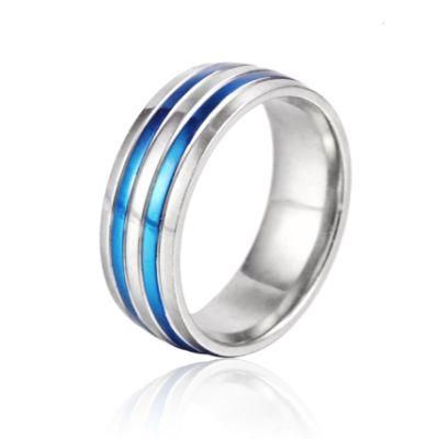 2022 New Custom Trendy Couple Titanium Steel Mens Dainty Ring Cheap Stainless Steel Men Gents Luxury Jewelry Ring Set