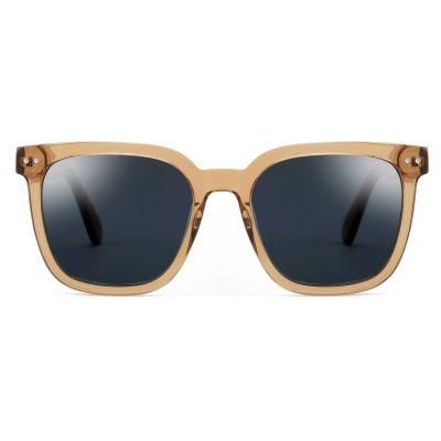 High Quality Retro Frame Acetate Woman Man Sunglasses Polarized Lens 29006