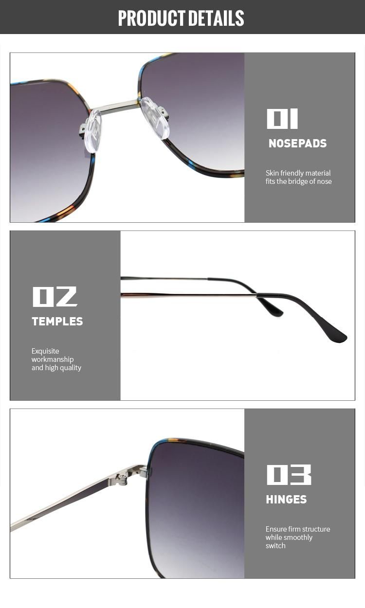 2022 New Fashion Sunglasses UV400 Oversized Classic Design Glasses Big Frame
