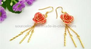 Christmas Gift-24k Gold Rose Earring (EH043)